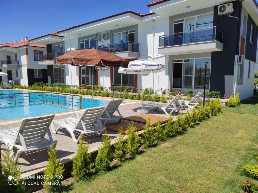 3+1 flat for sale in a complex with pool in dalaman