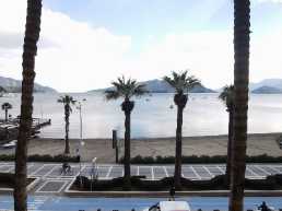 sea view, seafront, unfurnished 2+1 flat in marmaris