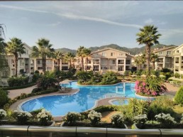 duplex 3+1 apartment for sale in the most decent complex with pool in marmaris 