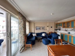 2 bedroom 1 living room duplex furnished apartment for sale 150 metres from the beach in the centre